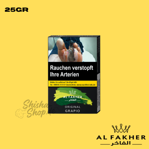 Al Fakher Shisha Tabak 25g - Grapio