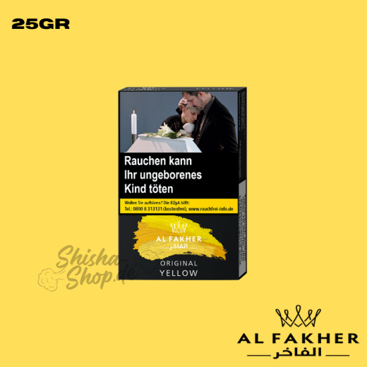 Al Fakher Shisha Tabak 25g - Yellow