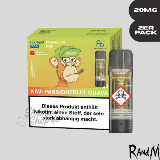 RandM Tornado Pod - Kiwi Passionfruit Guava