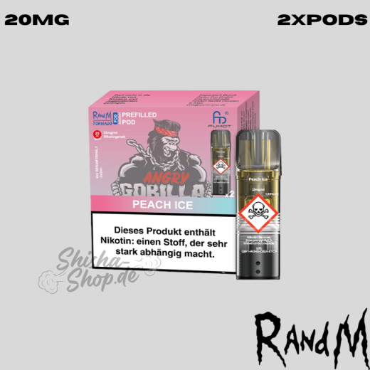 RandM Tornado Pods - Peach Ice