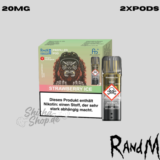 RandM Tornado Pods - Strawberry Ice