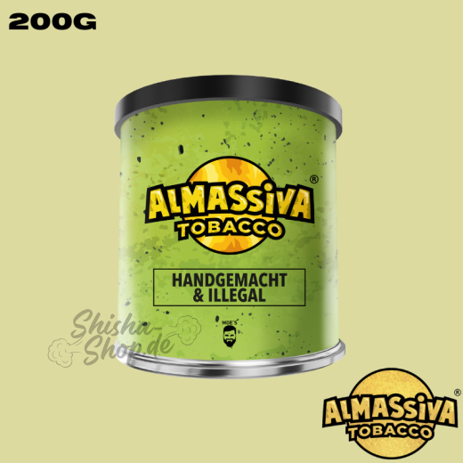 Almassiva Shisha Tabak 200g - Handgemacht & Illegal
