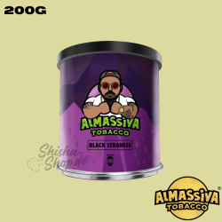 Almassiva Shisha Tabak 200g - Black Lebanese