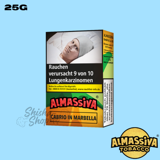 Almassiva Shisha Tabak 25g - Cabrio in Marbella