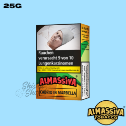 Almassiva Shisha Tabak 25g - Cabrio in Marbella