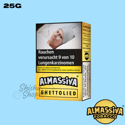 Almassiva Shisha Tabak 25g - Ghettolied