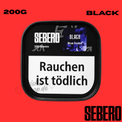 Sebero BLACK Shisha Tabak 200g - Blue Forest