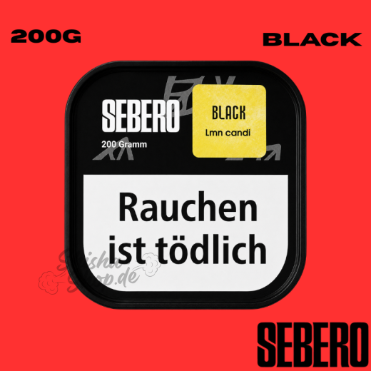 Sebero BLACK Shisha Tabak 200g - LMN Candi