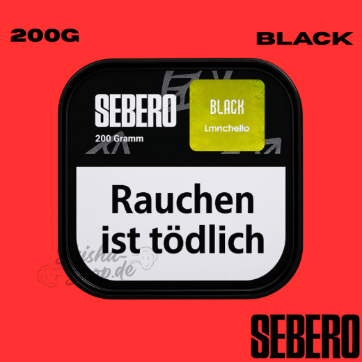 Sebero BLACK Shisha Tabak 200g - Lmnchello