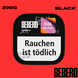 Sebero BLACK Shisha Tabak 200g - Del Toro