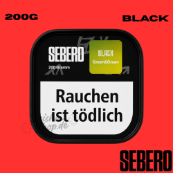 Sebero BLACK Shisha Tabak 200g - Green&Green