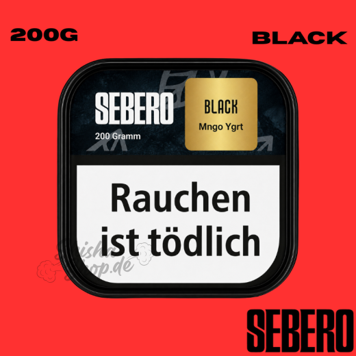 Sebero BLACK Shisha Tabak 200g - Mngo Ygrt
