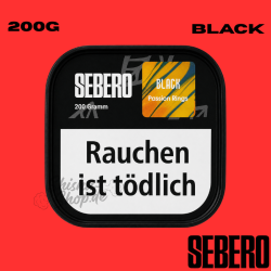 Sebero BLACK Shisha Tabak 200g - Passion Rings