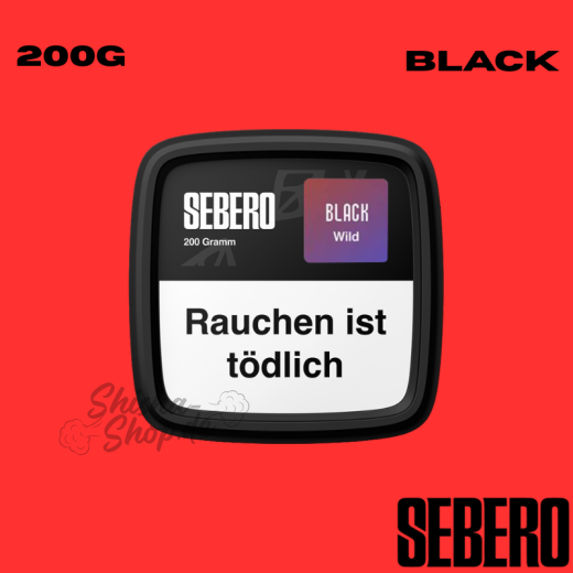 Sebero BLACK Shisha Tabak 200g - Wild
