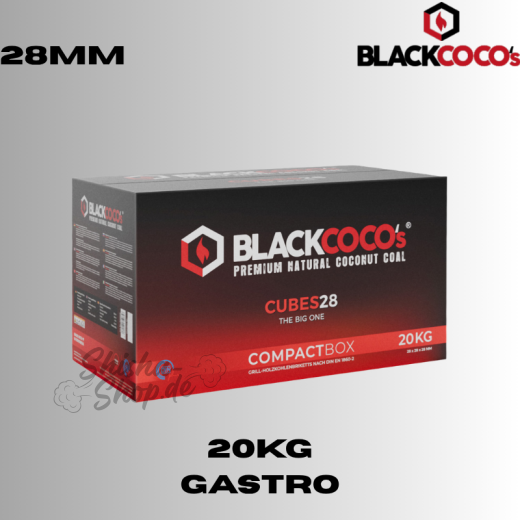Blackcoco Shisha Kohle 28mm - 20KG (Gastro)