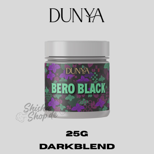 Dunya Shisha Tabak 25g - Bero Black