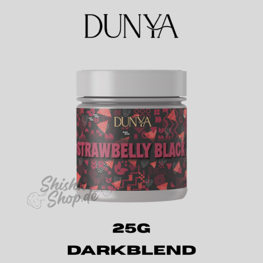 Dunya Shisha Tabak 25g - Strawbelly Black