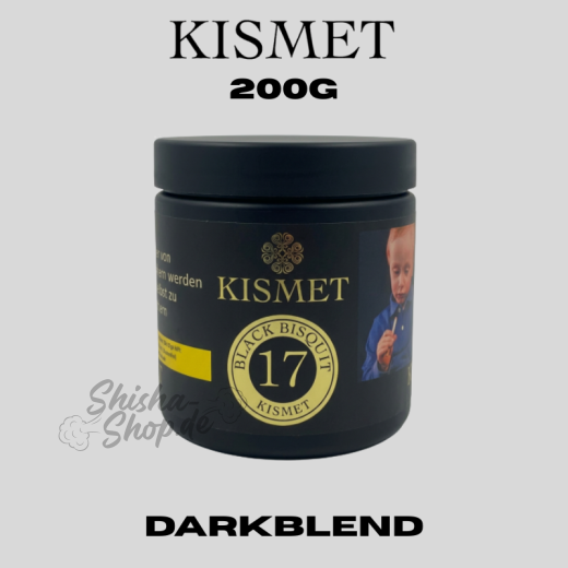 Kismet Shisha Tabak 200g - Black Bisquit