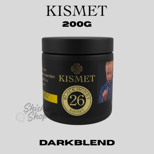 Kismet Shisha Tabak 200g - Black Honey