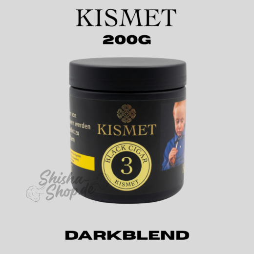 Kismet Shisha Tabak 200g - Black Cigar
