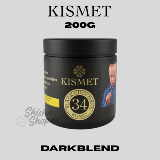 Kismet Shisha Tabak 200g - Black Cucumber