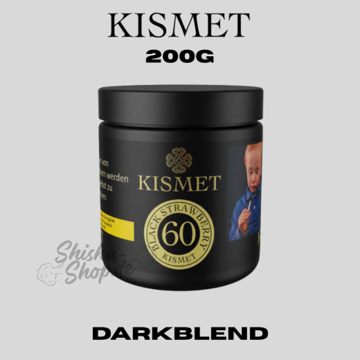Kismet Shisha Tabak 200g - Black Strawberry
