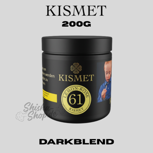 Kismet Shisha Tabak 200g - Lemon-Rose