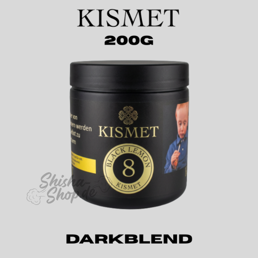 Kismet Shisha Tabak 200g - Black Lemon