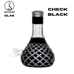 Wookah Shisha Gläser - Check Black