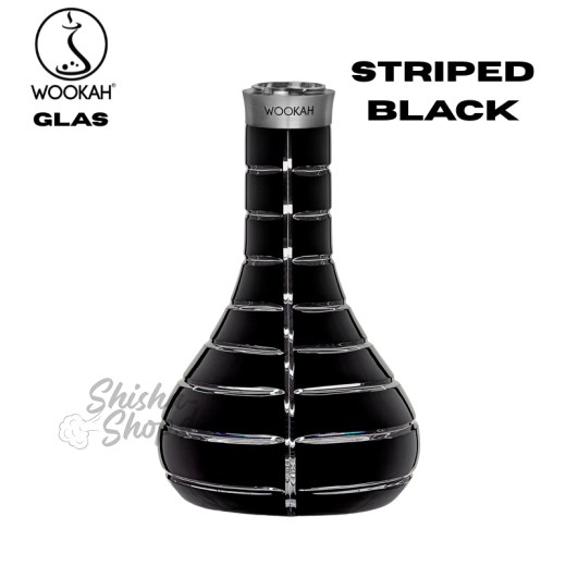 Wookah Shisha Gläser - Striped Black