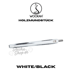 Wookah Shisha Holzmundstück - White/Black