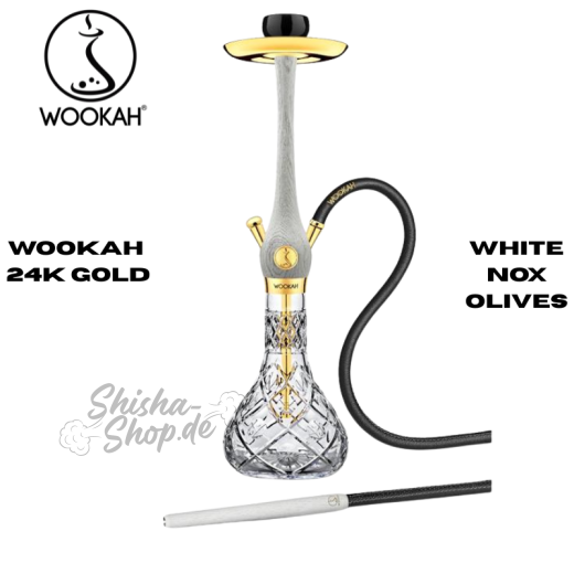 Wookah Shisha 24K Gold - White Nox Olives