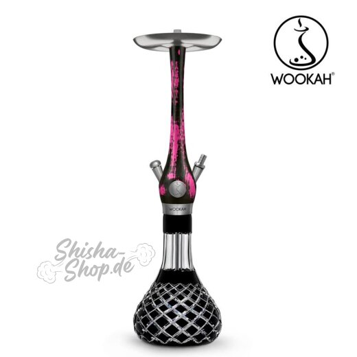 Wookah Shisha Black/Pink - Check Black