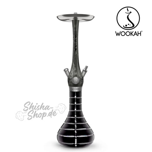 Wookah Shisha Tenebris - Striped Black