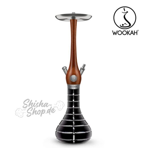 Wookah Shisha Merbau - Striped Black