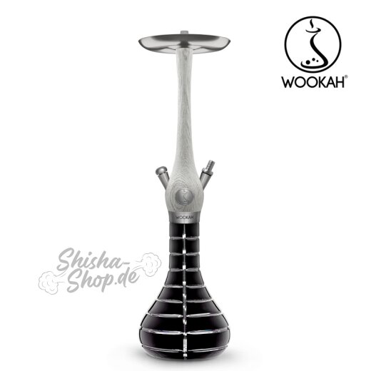 Wookah Shisha White Nox - Striped Black