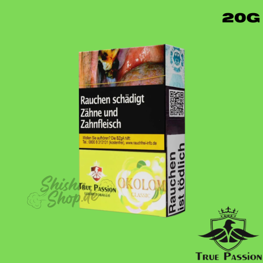 True Passion Shisha Tabak 20g - Okolom Classic