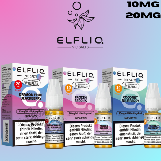 ELFBAR ELFLIQ LIQUID - Alle Sorten