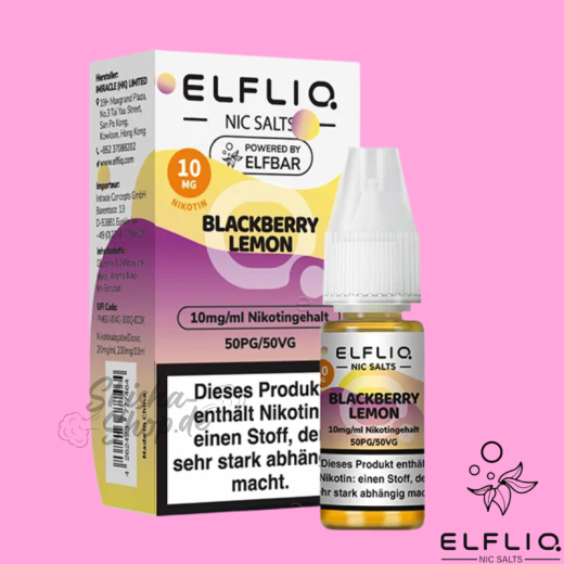 ELFBAR ELFLIQ LIQUID 10mg - Blackberry Lemon