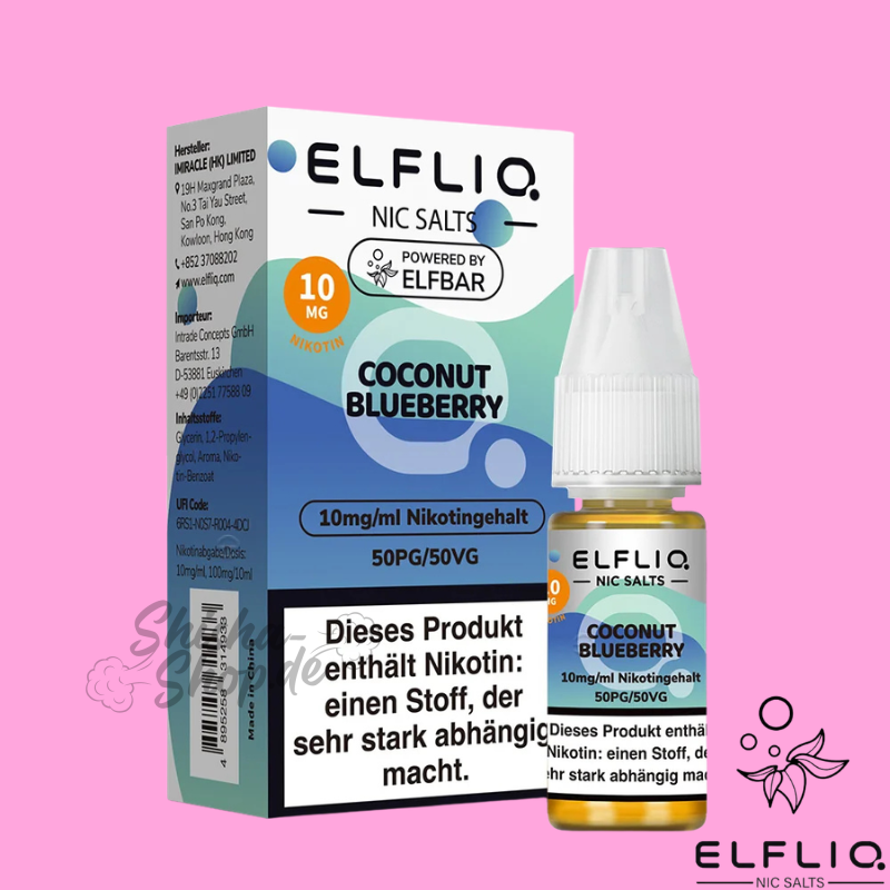 elfbar 800 coconut blueberry Elfliq 10mg bestellen 8,49 € Flavour_Fruit Elfbar liquid Flavour:Cherry Ice ELFX Mini + Leerpods
