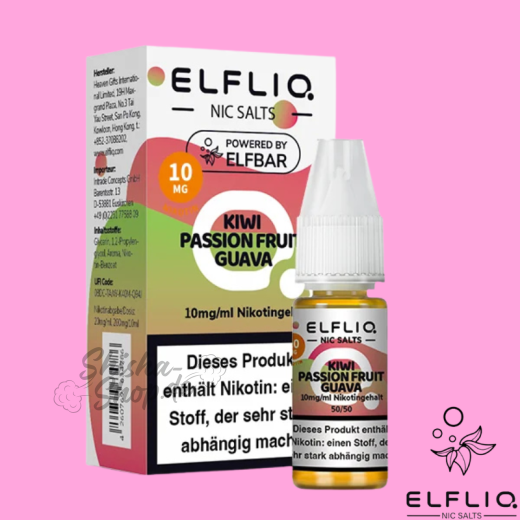 ELFBAR ELFLIQ LIQUID 10mg - Kiwi Passionfruit Guava