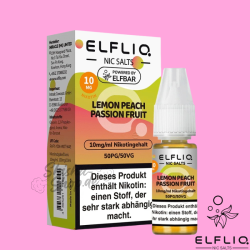 ELFBAR ELFLIQ LIQUID 10mg - Lemon Peach Passion