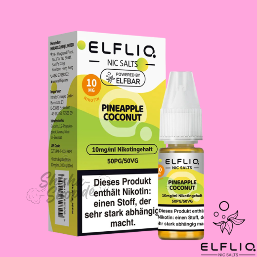 ELFBAR Elfliq LIQUID 10mg - Pineapple Coconut