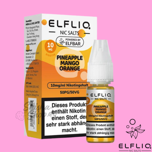 ELFBAR Elfliq LIQUID 10mg - Pineapple Mango Orange