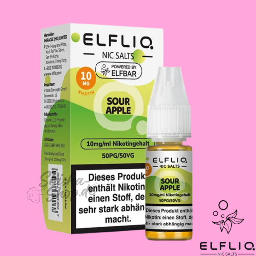 ELFBAR ELFLIQ LIQUID 10mg - Sour Apple