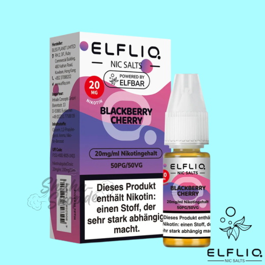 ELFBAR ELFLIQ LIQUID 20mg - Blackberry Cherry