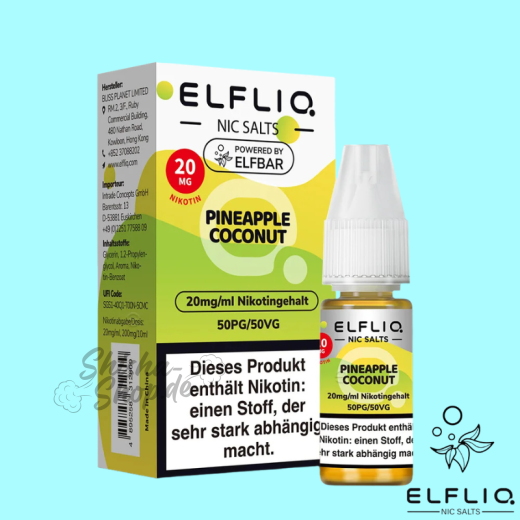 ELFBAR Elfliq LIQUID 20mg - Pineapple Coconut
