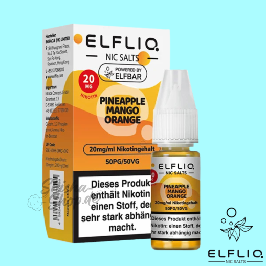 ELFBAR Elfliq LIQUID 20mg - Pineapple Mango Orange