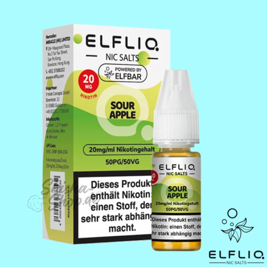 ELFBAR Elfliq LIQUID 20mg - Sour Apple