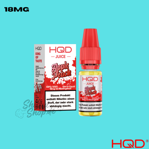 HQD Juice Liquid 18mg - Apple Peach